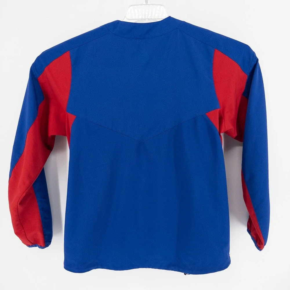 Chicago Cubs Nike Mens M Windbreaker Blue Red MLB Pullover Training Jacket Shirt